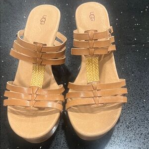 UGG Women's Brown Strappy Sandals